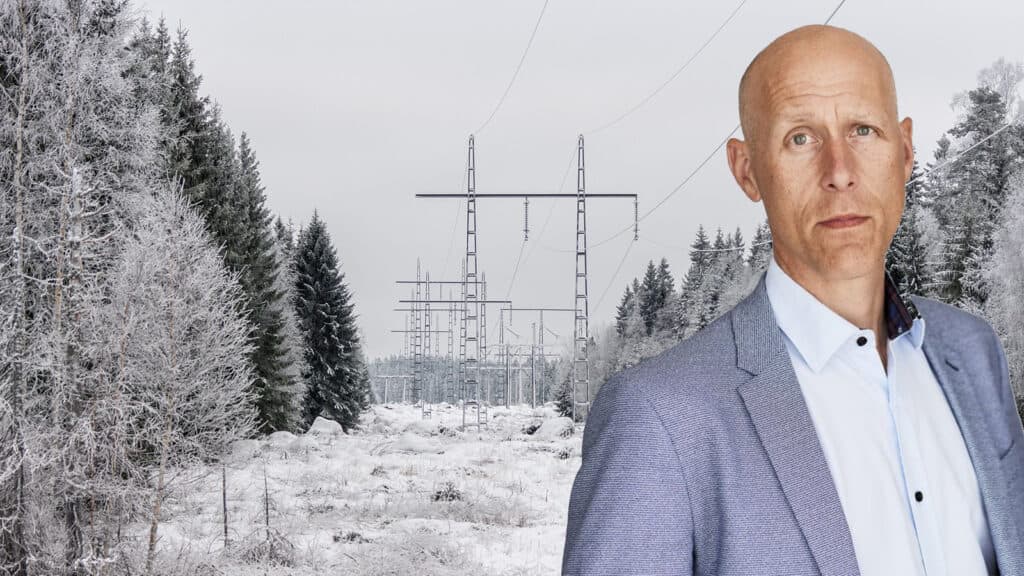 Man vid elnät under vintern – uppvärmning är årets största elkostnad